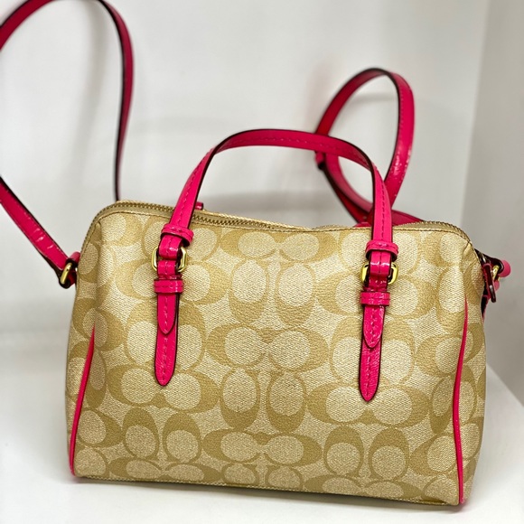 COACH Leather Signature Convertible Crossbody Bag - Picture 3 of 10